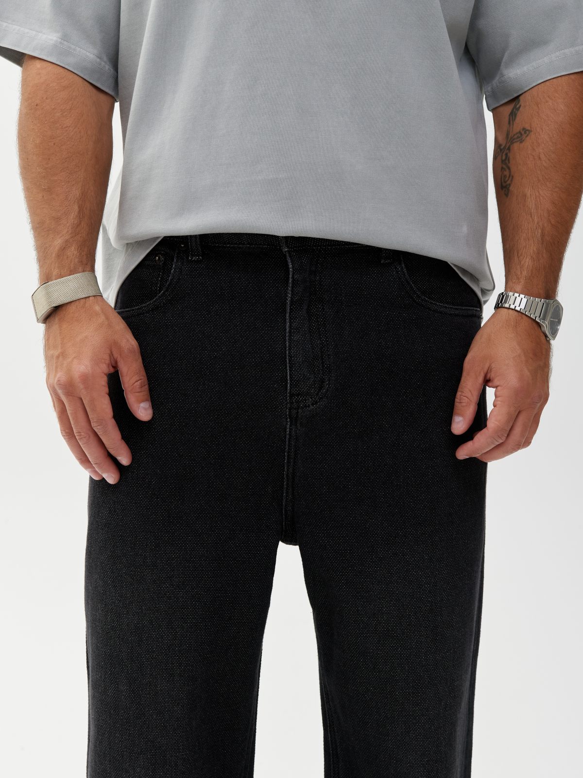 Джинсы мужские BAYZ черный цвет BZ2891-BK