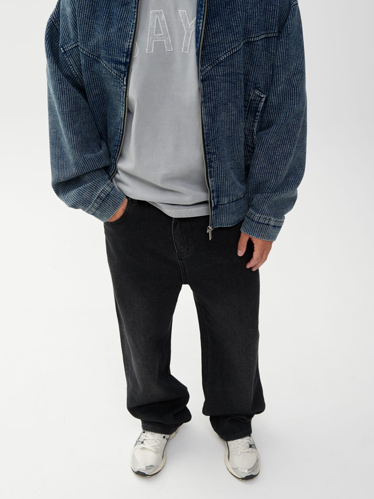 Джинсы мужские BAYZ черный цвет BZ2891-BK